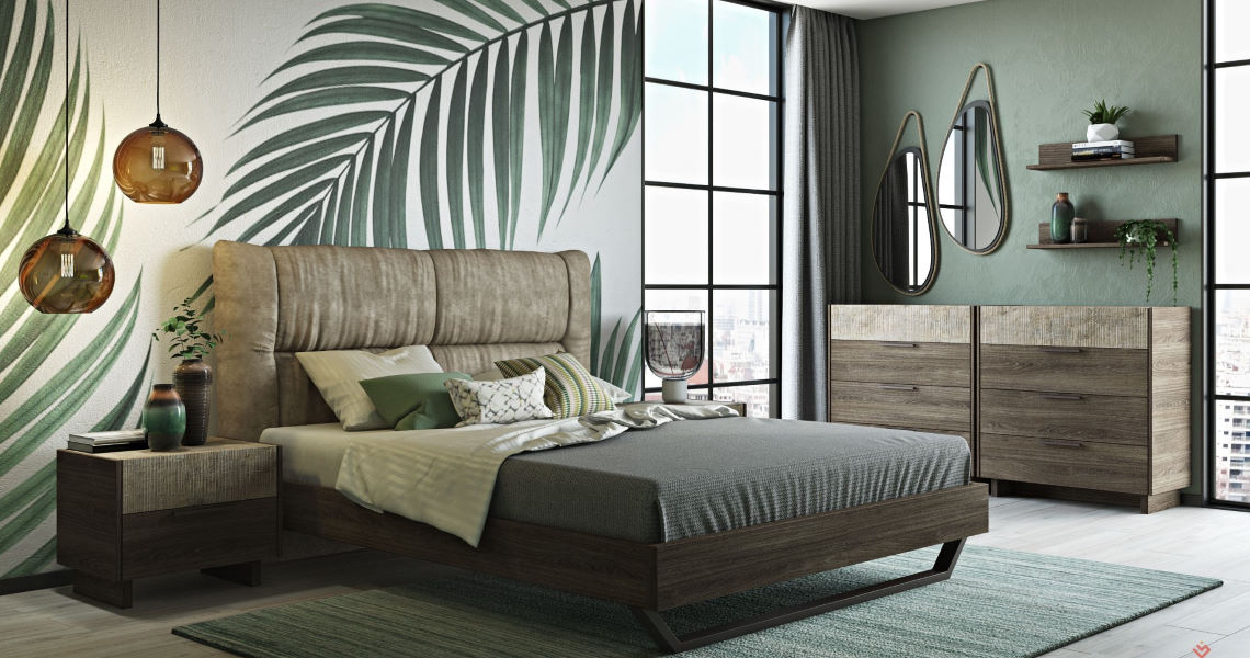 Nabuk Bed από €1380.00 κομπλέ