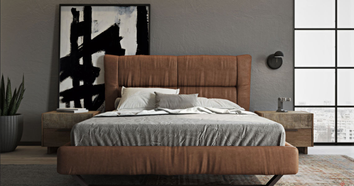 Nabuk Fabric Bed από €1430.00 κομπλέ